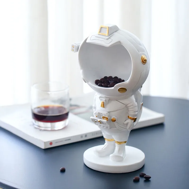 

Creative Astronaut Storage Ornament Desktop Organizer Snack Box Crafts Decoration Cartoon Modern Home Living Room Storage Holder