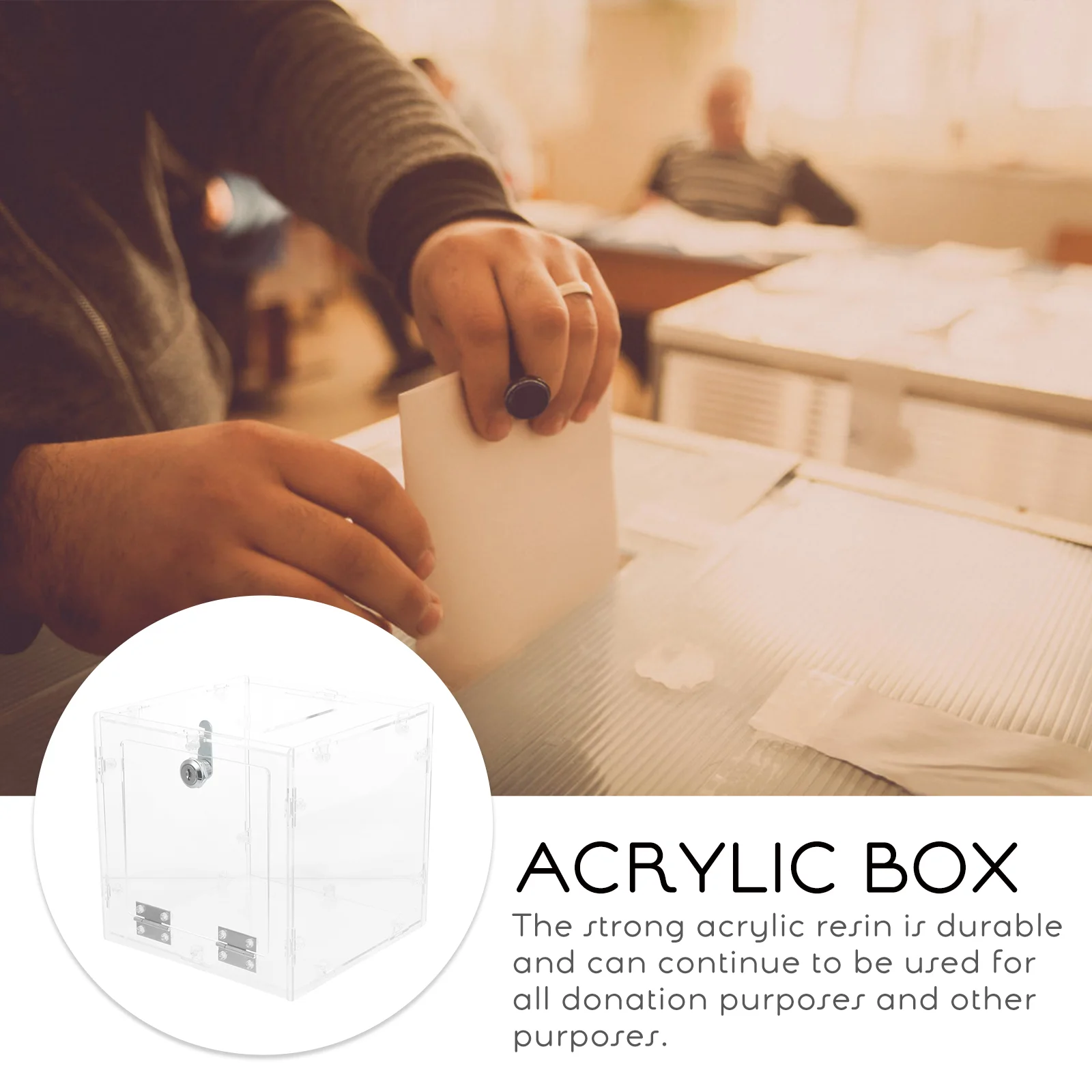 Прозрачная акриловая коробка для голосования контейнеры хранения игрушек