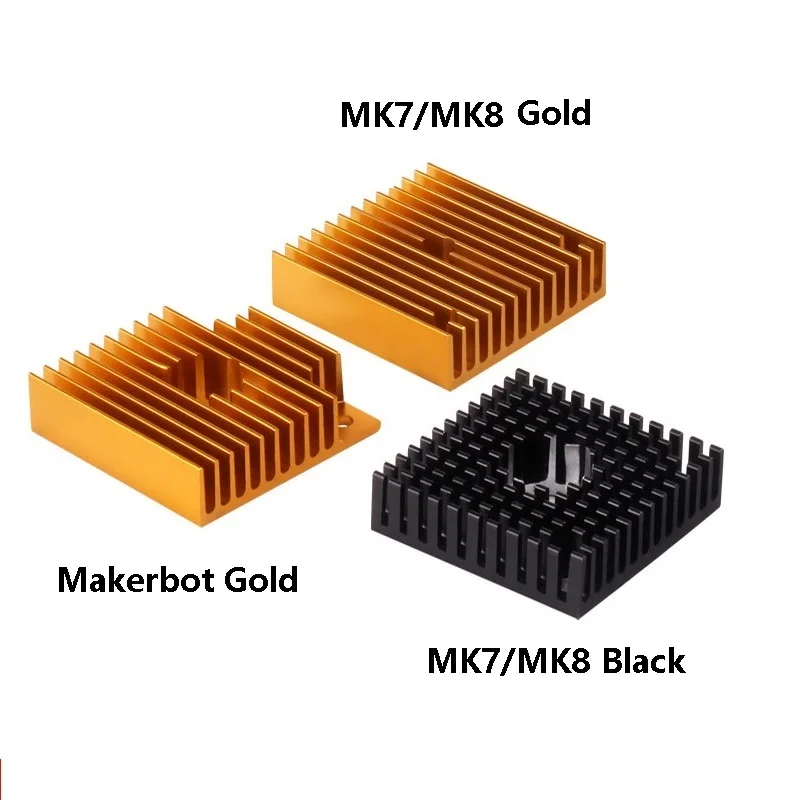 

MEGA 1PC 3D Printer Aluminum Motor Heatsink Radiator Square 42 Stepper Motor MK7 MK8 Makerbot Extruder Cooler 40X40X11mm Fan
