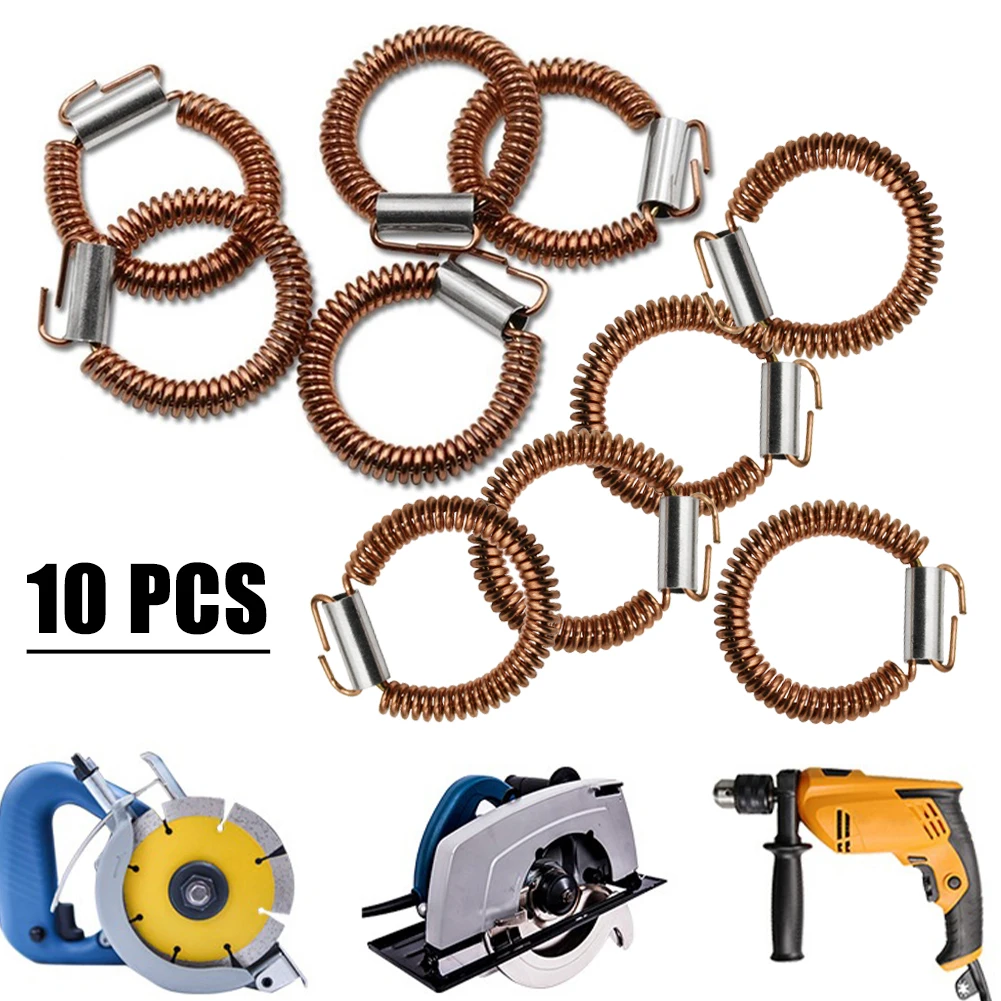 

10pcs Stator Tension Spring Electric Tension Spring Power Tool Accessories For Spring Coil Of Electric Hammer Angle Grinder