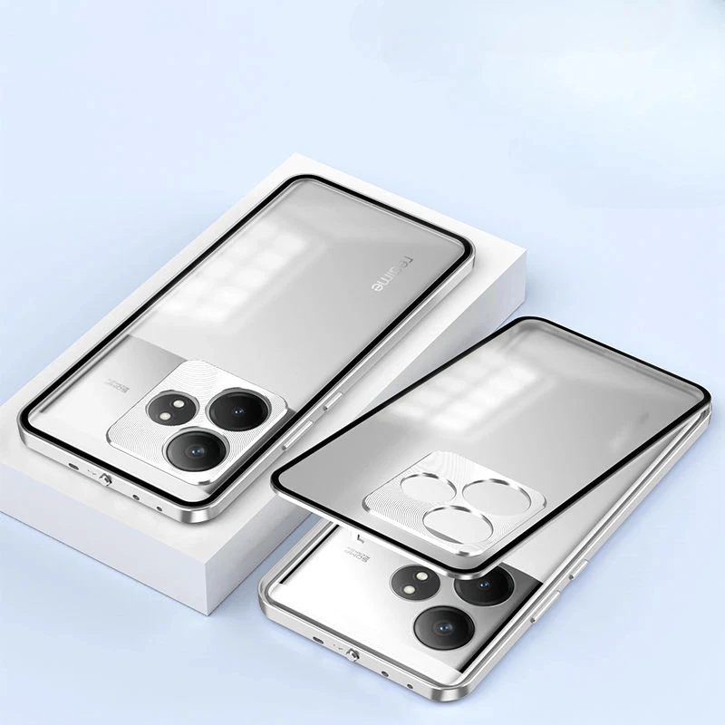 Чехол из алюминиевого сплава для Realme GT6 GT 6T Neo6 SE магнитные стеклянные Чехлы 6 Neo