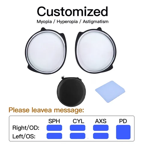 VR линзы для Pico 4 Tahnuhna для близорукости с защитой от синего света