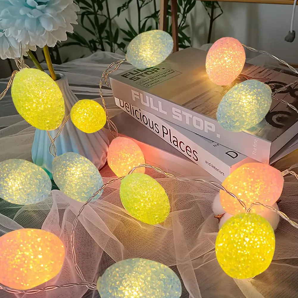 

3M 20lamps LED Colorful Easter Egg Light Waterproof 8 Modes Remote Control Led Light String With Timing Function Party Decor