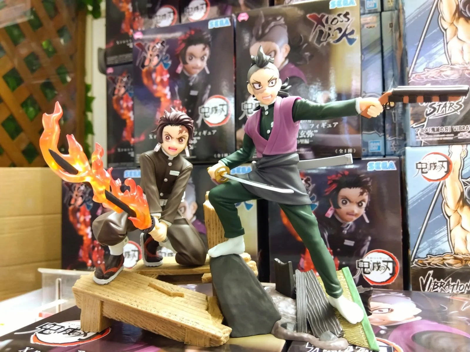 Фото SEGA Xross Link Shinazugawa Genya Kamado Tanjirou Аниме Фигурка Demon Slayer Kimetsu No Yaiba Коллекционная Модель Из ПВХ 18 ... №3