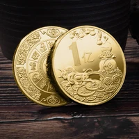 1 piece 2021 good luck zodiac coins commemorative coins chinese zodiac souvenirs happy new year coins home decor gifts