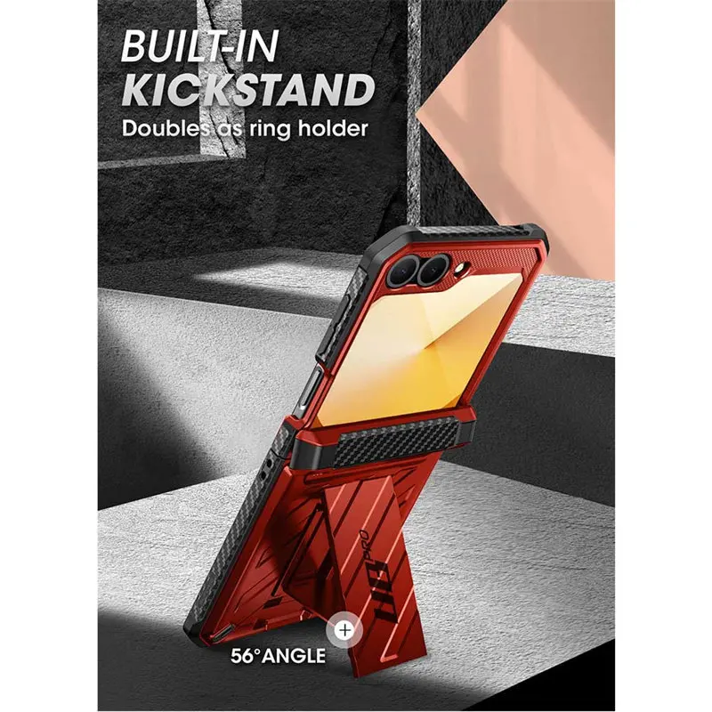SUPCASE For Samsung Galaxy Z Flip 6/5 Case UB Pro защита шарниров двухслойный прочный защитный чехол с