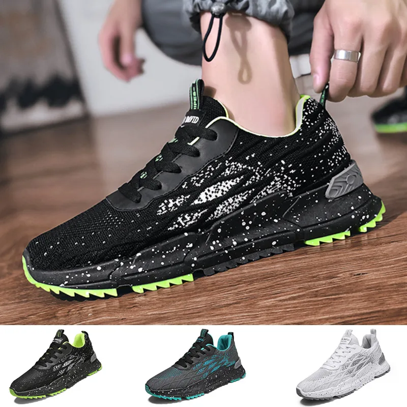 Sneakers Men Running Shoes Platfomrs Breathable Comfortable Fashion Daddy Footwear Mesh Upper Increasing Height Sports Shoes