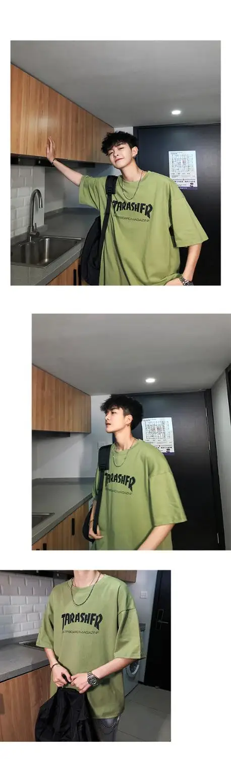 

3823-New bag T-shirt men's short-sleeved trend