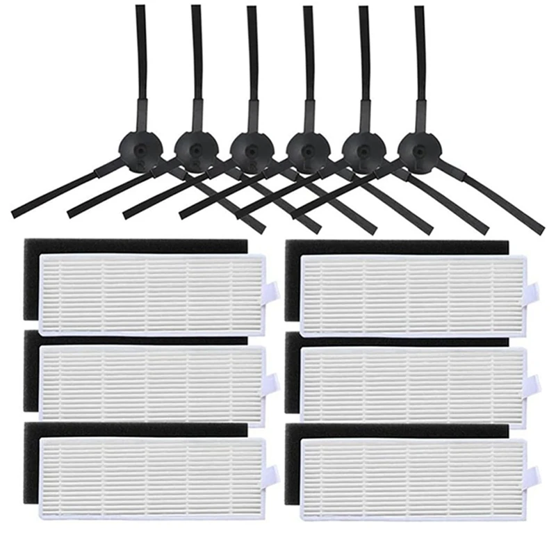 Сменный фильтр Hepa с боковой щеткой подходящий для ILIFE A8 A40 A6 A4 A4S