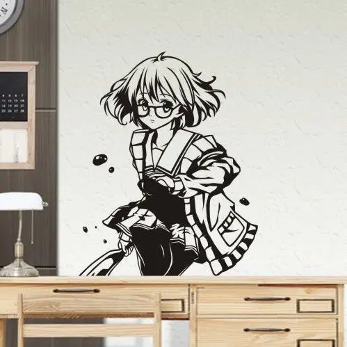Наклейка на стену Beyond the Boundary виниловые стеклянные наклейки Kuriyama Mirai декор для