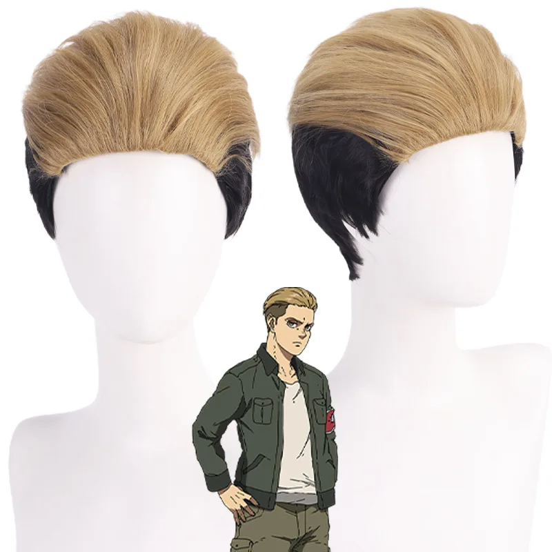 14-дюймовый Короткий Прямой Челка Коричнево-черный Двойной Синтетический Парик