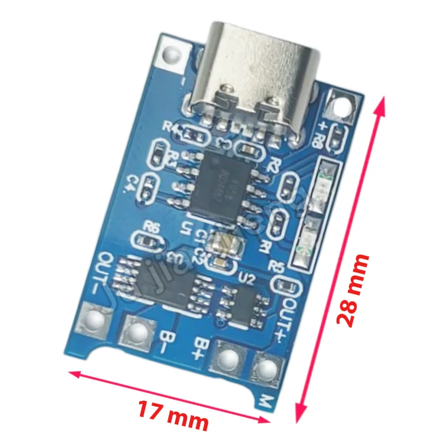 Фото 5-20 шт. TP4056 Type-C Micro USB 18650 1A плата зарядки литиевой батареи модуль интерфейс защита от зарядки 2-в-1 №2