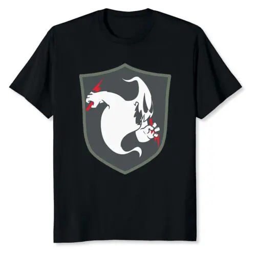 Футболка с заплатками Второй мировой войны армия 23-го штаба спецназ привидение