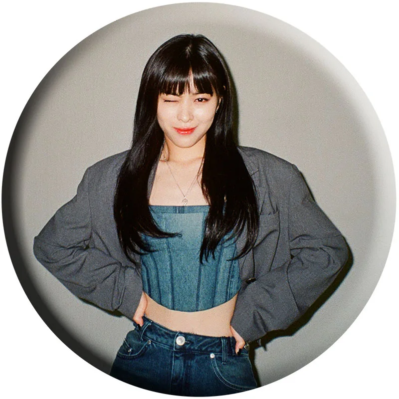 Круглая жестяная брошь KPOP ITZY декоративная аксессуары для сумок Yeji Yuna Ryujin Lia Chaeryeong