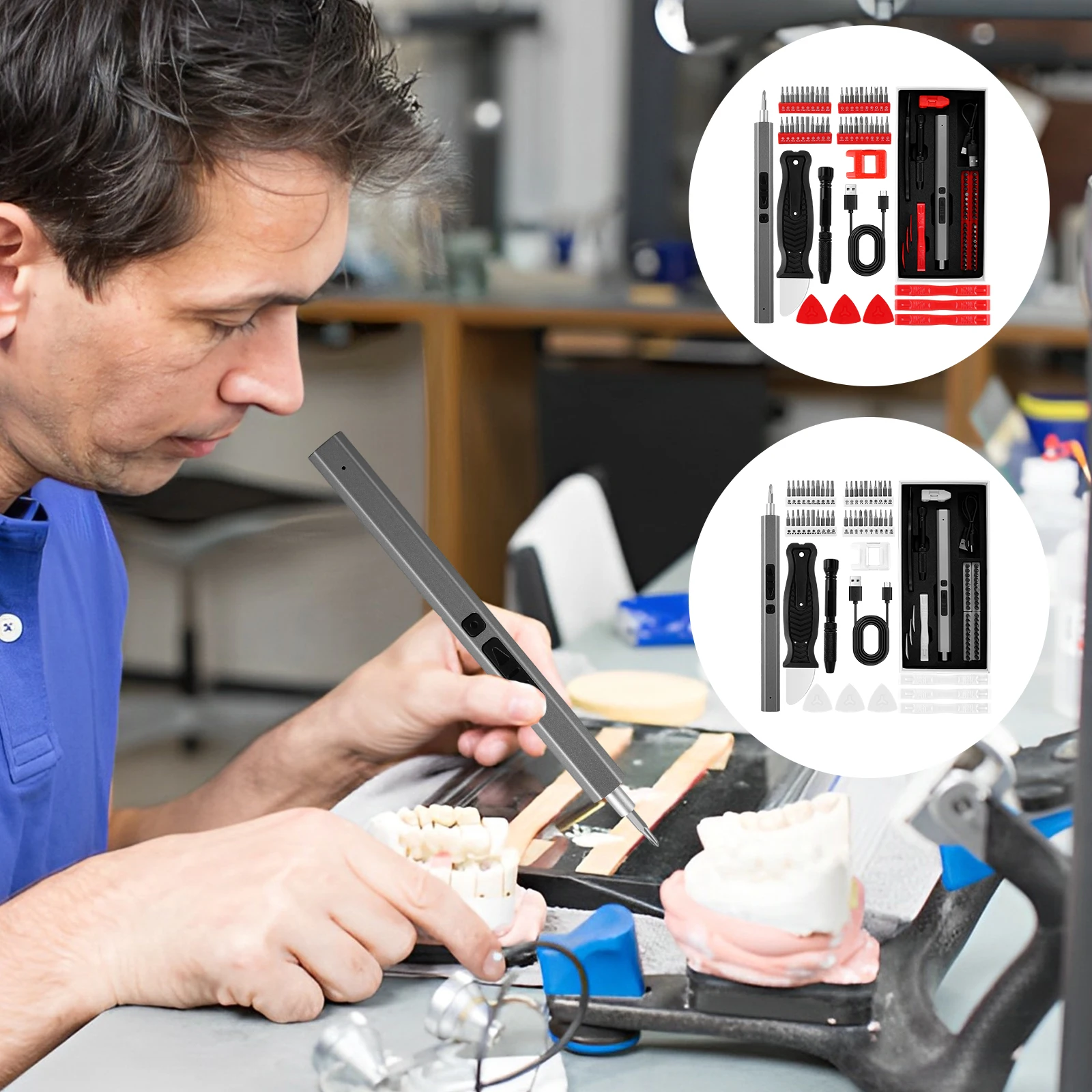 

50 шт., набор миниатюрных электрических отверток, 300 мАч