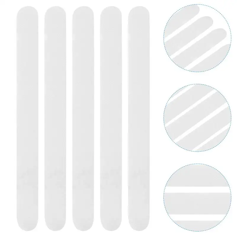 

30pcs Anti-slip Strips Transparent Shower Stickers Bath Strips Non Strips Stickers for Bathtubs Showers Stairs Floors 2cm x 20cm
