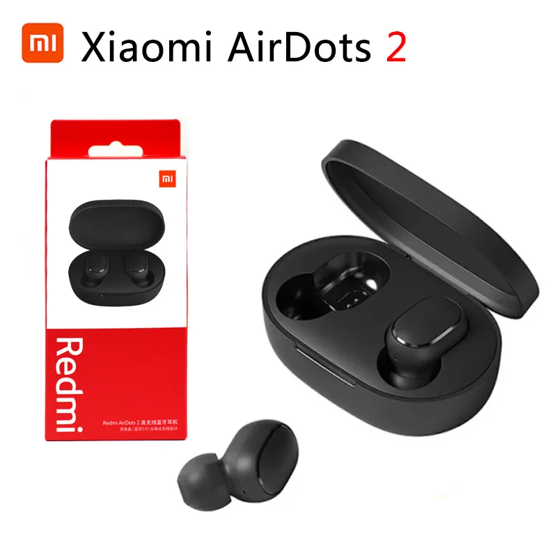 Original Xiaomi Redmi Airdots 2 True Wireless Earbuds Bluetooth Earphone Stereo Sound Music Headset With Mic For Sports Running