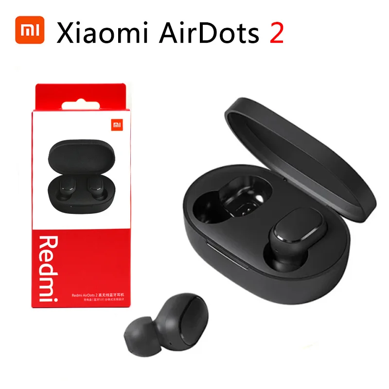 Оригинальные беспроводные наушники Xiaomi Redmi Airdots 2 Bluetooth стерео звук музыкальная