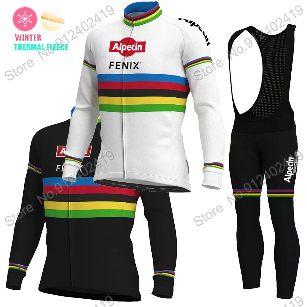 

2021 Alpecin Fenix команда чемпионов зимние велосипедные Джерси комплект мужской одежды костюм с длинным рукавом горный велосипед Дорожные брюки н...