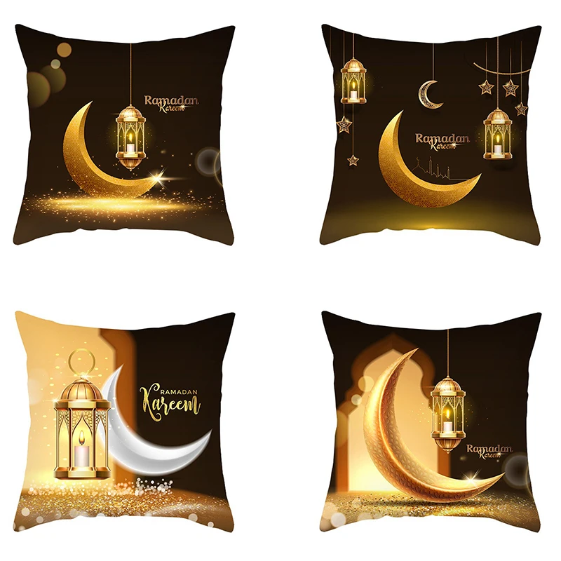 

45*45 см Φ исламские украшения Eid Mubarak Рамадан Декор хлопковый диван мечеть мусульманская наволочка