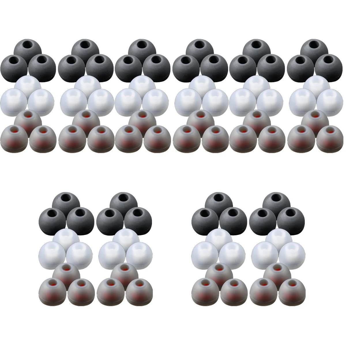 

360 pcs Silicone Earbud Tips Set Earphone Buds Earphone Buds Replacement Tips