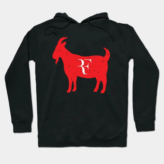 

Goat RF vintage Hoodie Roger Federer DIY Hoodies Graphic Sweatshirts Ladies Y2k Long Sleeves Unisex M-5XL