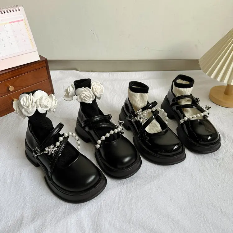 Женские повседневные туфли на платформе искусственная кожа толстая подошва