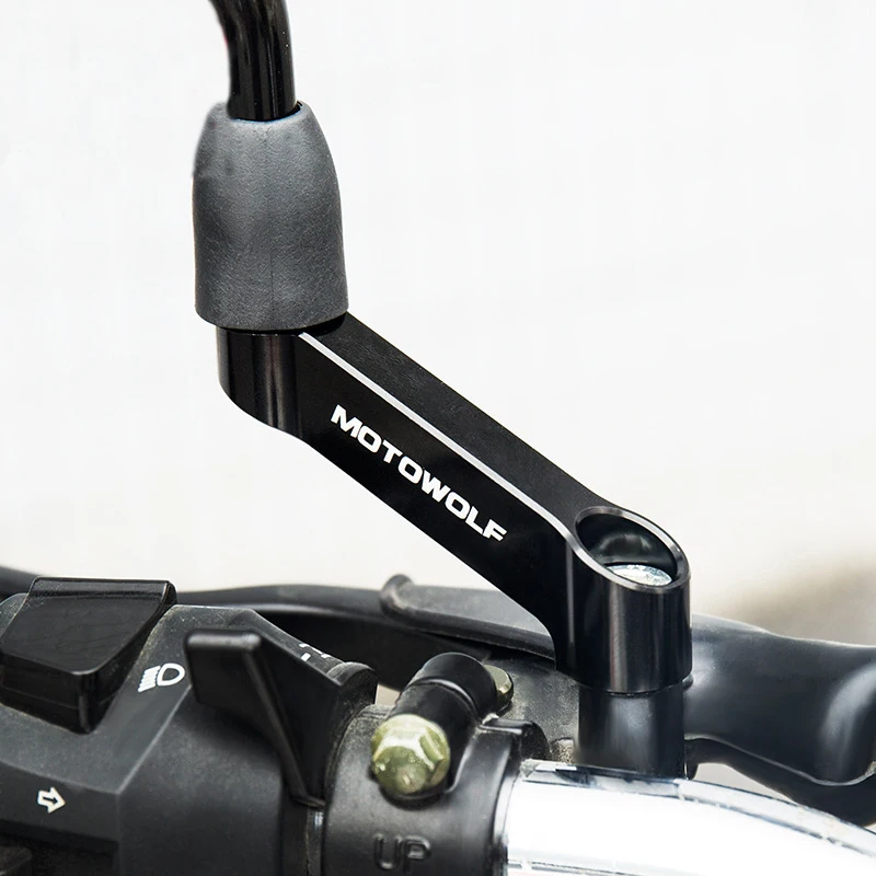 

Universal Aluminum Alloy Motorcycle Rearview Mirror Extension Holder Motorbike Riser Bracket Moto Extension Mount Accessories