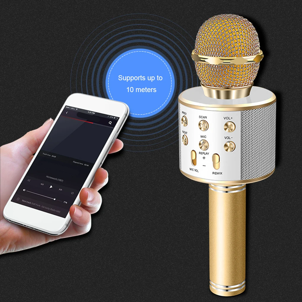 Bluetooth-совместимый микрофон с низкой задержкой черный