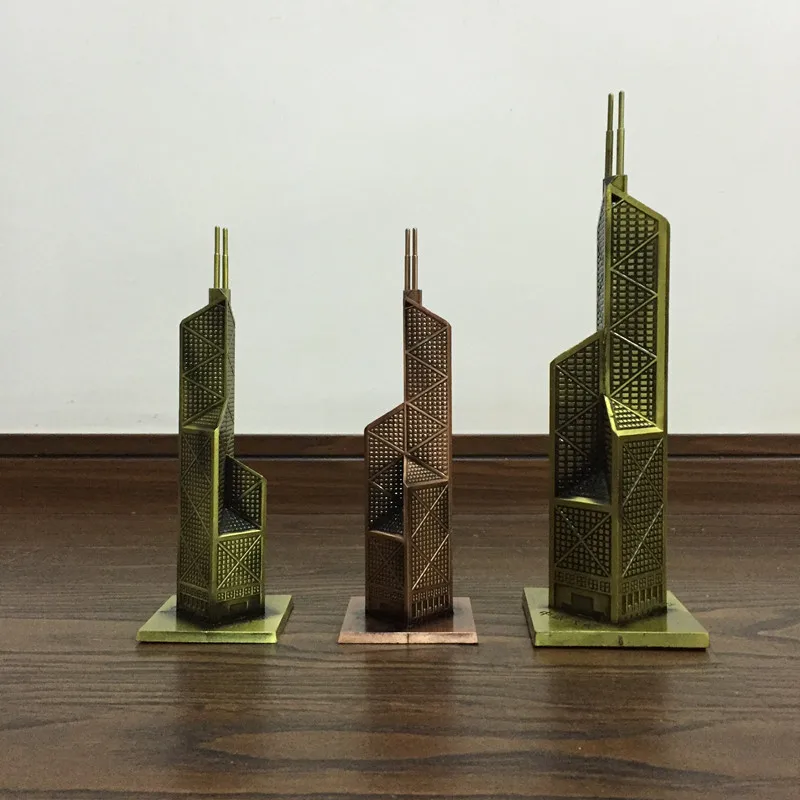 Металлическая Модель банка Китая башня Гонконг Китай достопримечательность