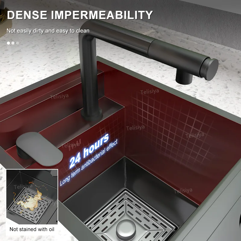 Скрытая подставка для мытья посуды многофункциональная умывальная раковина с