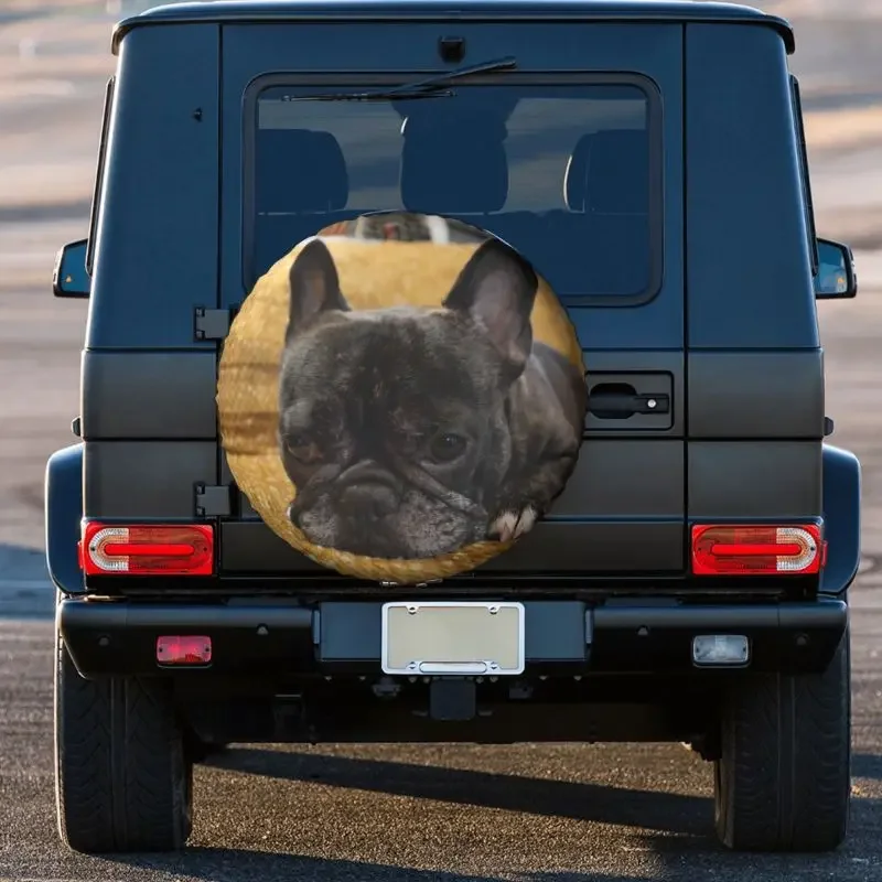Чехол на запасное колесо Pondering Frenchie Bulldog для Toyota RAV4 Prado Jeep RV SUV Camper Dog чехлы колеса 14
