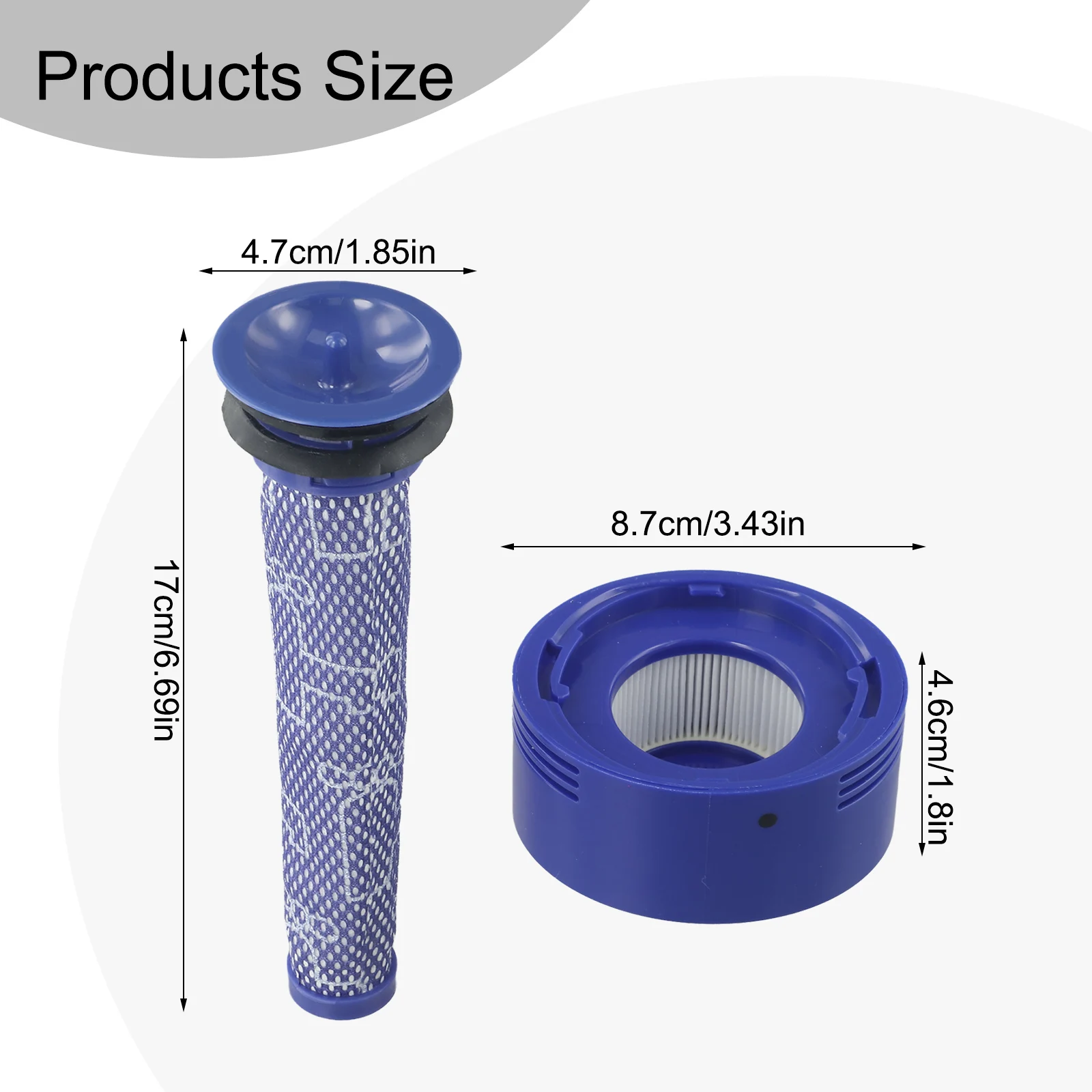 Комплект переднего и заднего фильтра для Dyson V8 V7 Animal Absolute детали беспроводного