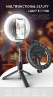 6 inch ringlight led selfie ring light wireless remote control dimmable round lamp with phone holder tripod for live streaming
