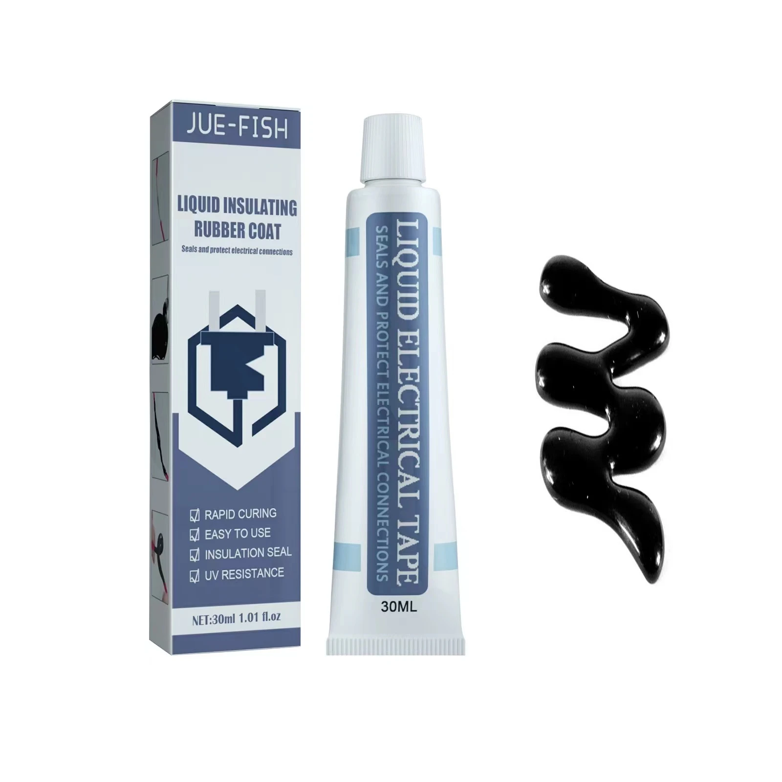 

30ml/50ml Liquid Insulating Glue Waterproof UV For Home Office Electrical Tape Protection lithium battery Fast Dry Glue Fix Line