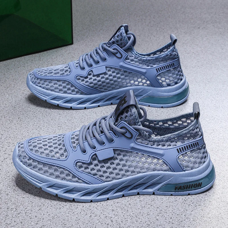 YUYIN мужские летние кроссовки для бега дышащие быстросохнущие с сеткой и