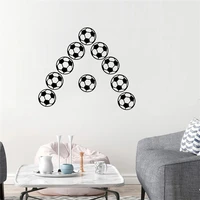 10pcs new design football wall sticker vinyl art decal for kids rooms nursery boys room decor soccer wallpaper3907