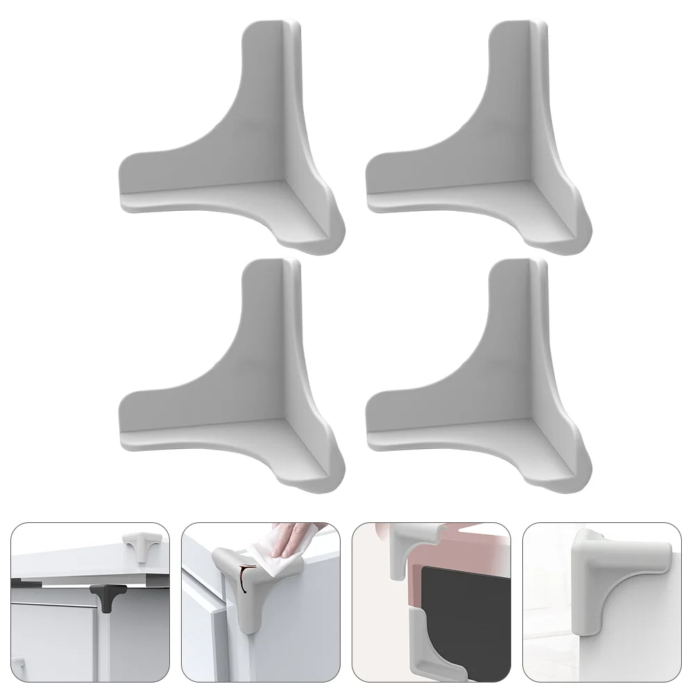 

4 Pcs Anti-collision Angle Cushion Desk Protector Table Bumper Guard Safety Corner Cabinet Cover