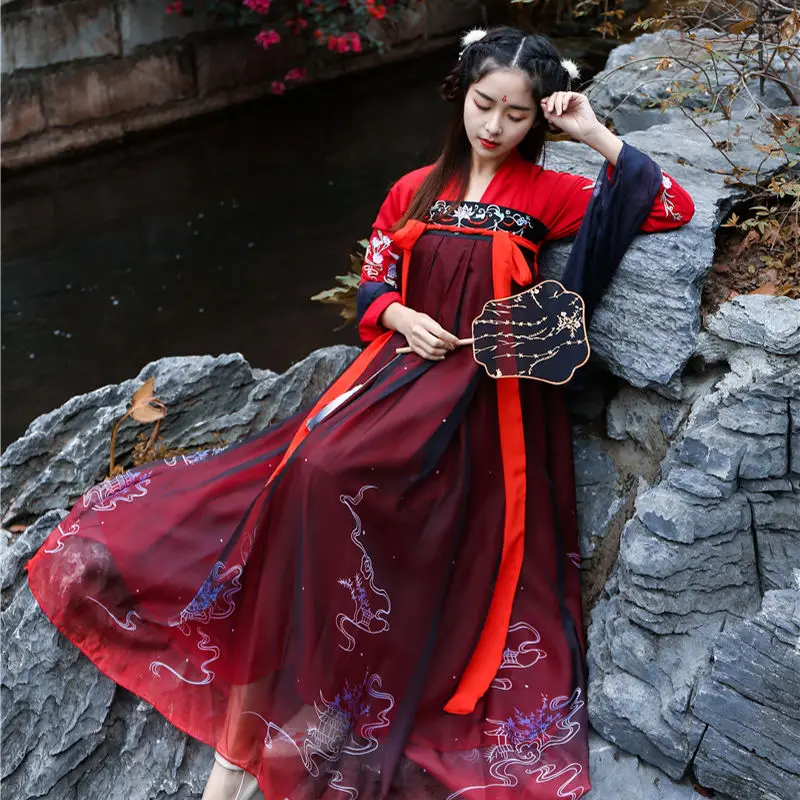 Hanfu Costume Fairy Breast Length Ru Skirt Student Ancient Long Suit Flower Daily Ancient Chinese Style Summer Dress Cosplay
Hanfu Costume Fairy Breast Length Ru Skirt Student Ancient Long Suit Flower Daily Ancient Chinese Style Summer Dress Cosplay