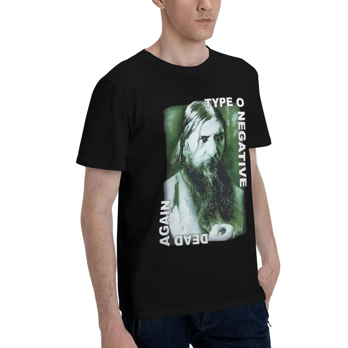 O Negative Dead Again Графический 100% хлопок Повседневная дышащая удобная забавная мужская