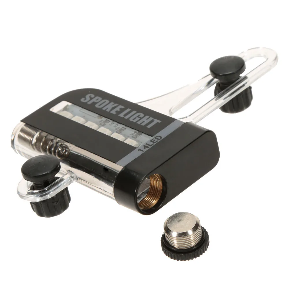 

2PCS Bicycle Double-Sided Hot Wheel 14Led True Color Steel Wire Light Double Sense Spoke Light 48G