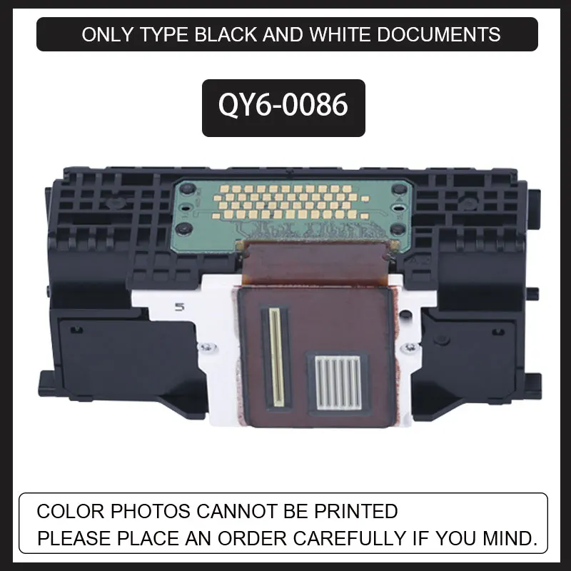 

QY6 0086 Printer Head Printhead Only Print Document Black for Canon MIP6780 IX6700 IX6780 IX6880 MX720 MX721 MX722 MX725 MX726