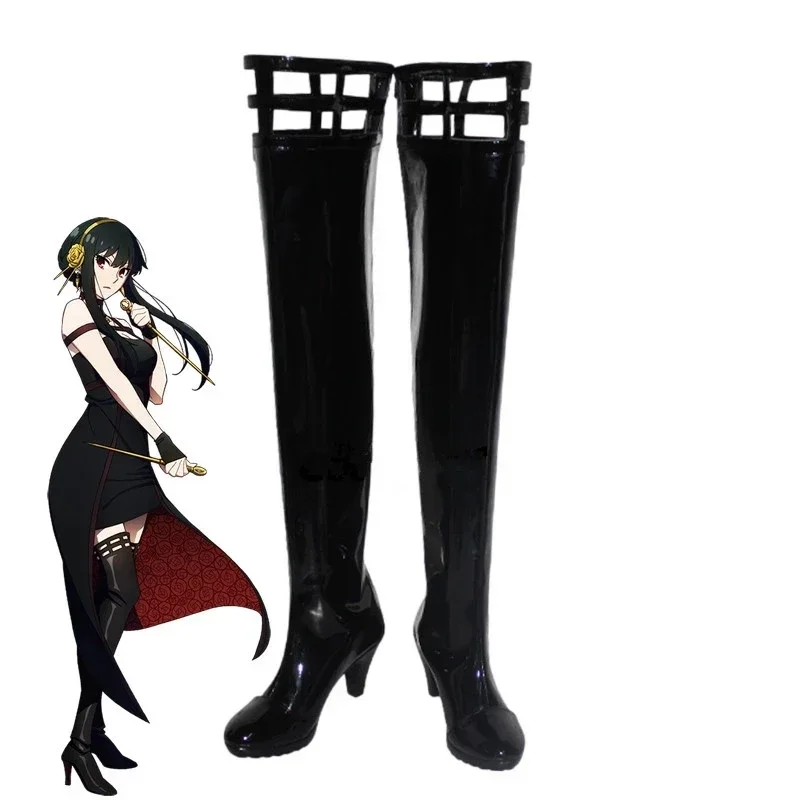 Черные ботинки для косплея принцессы Anime SPY×FAMILY Yor Forger Briar n повседневные модные на