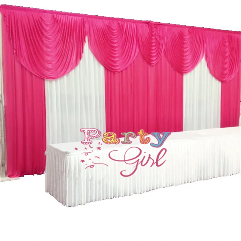 Длинный фон 20 футов из ледяного шелка занавеска свадебная фотобудка сценический