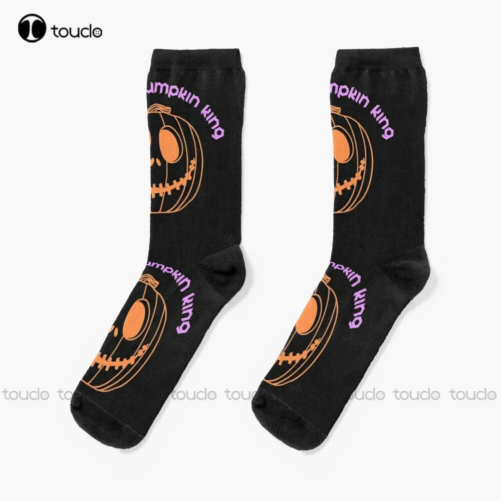 

I Am The Pumpkin King Socks Halloween Socks Women Fashion Creative Leisure Funny Art Abstract Oil Painting Socks Unisex Adult