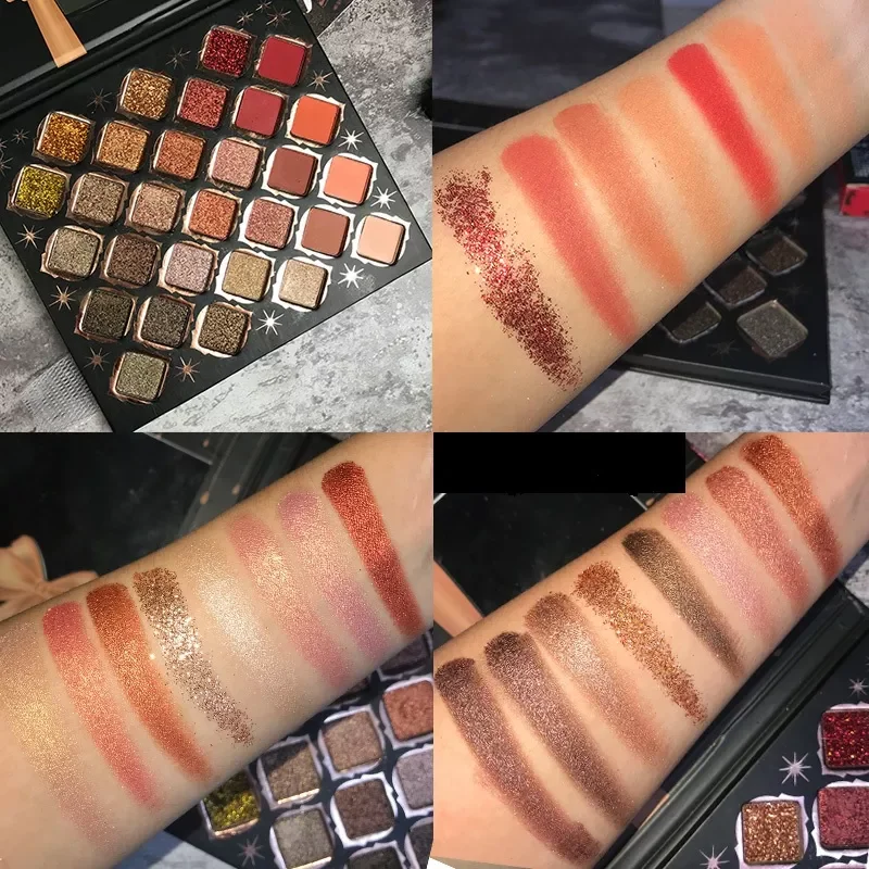 

NEW2023 Cosmetics Brand 28 Color Eyeshadow Palette Shimmer Glitter Matte Eyeshadow Palette Metallic Easy to Wear Pigment Makeup