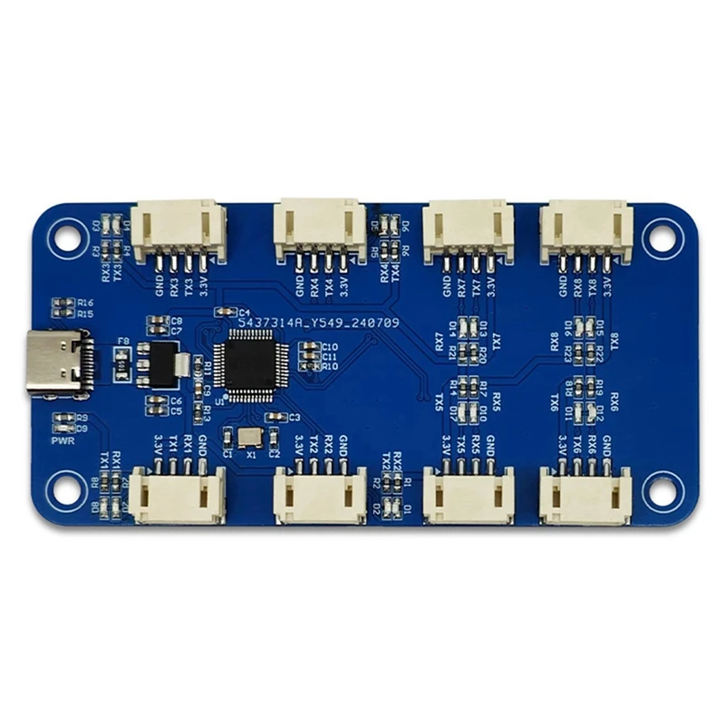 CH344Q USB Type C к 8-контактному последовательному модулю TTL 8-канальный
