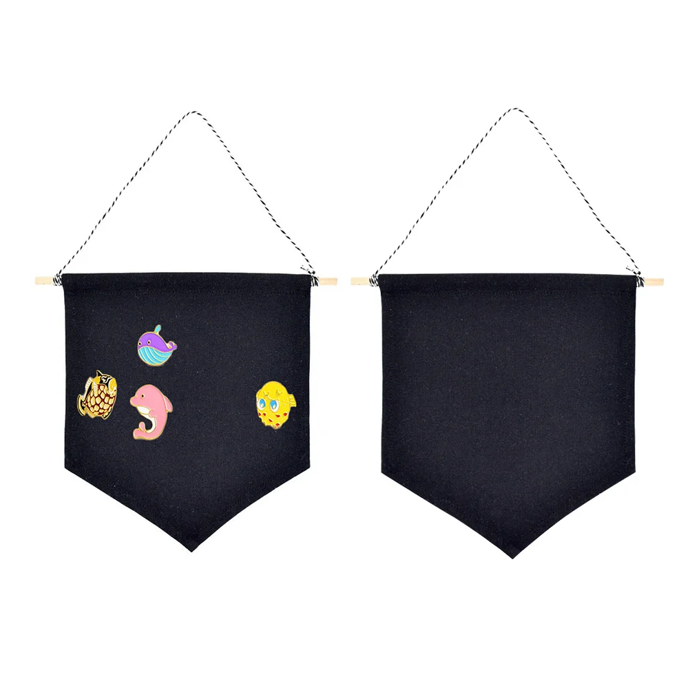 

Banner Pin Canvas Blank Display Wall Enamel Flagboard Collection Clothhanger Pennant