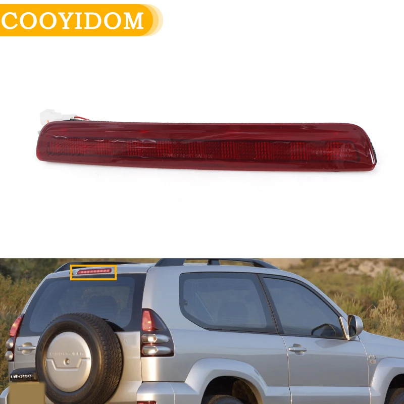 Третий задний стоп-сигнал с дополнительными высокими огнями для Toyota Prado Lc120 4000 2700 GX470 2003-2009 задняя сигнальная лампа предупреждения