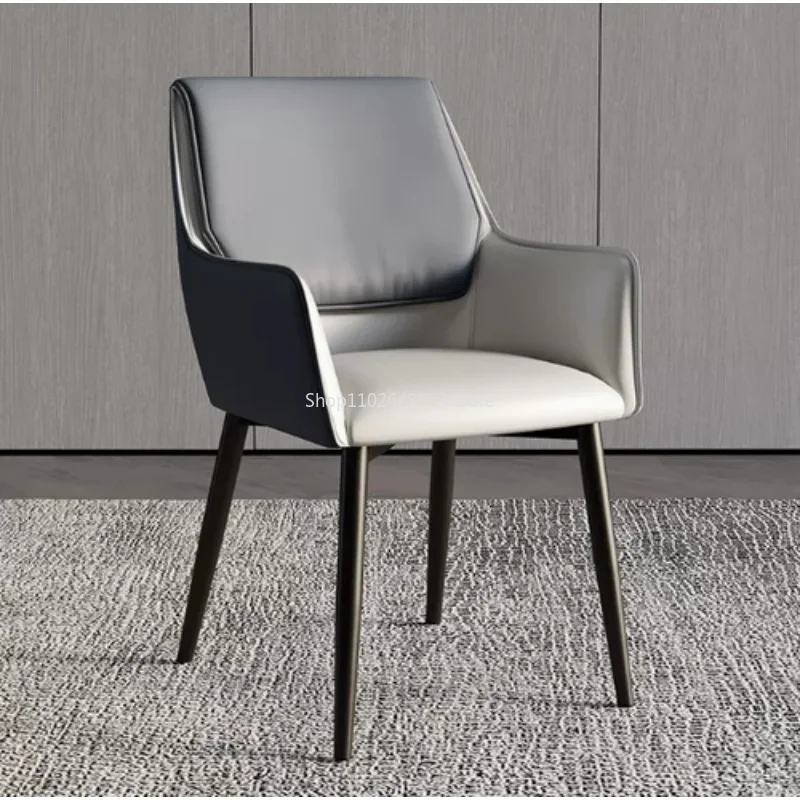 

Nordic Modern Dining Chairs Accent Designer Leather Luxury Dining Chairs Foldable Armchair Silla De Comedor Outdoor Furniture